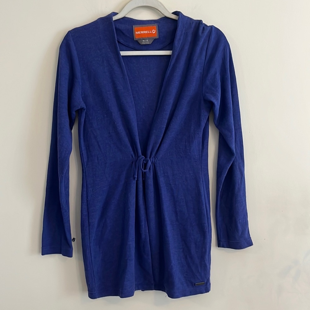 Merrell Cardigan Sweater Longline Casual Active‎ Outdoor Hiking Camping XS